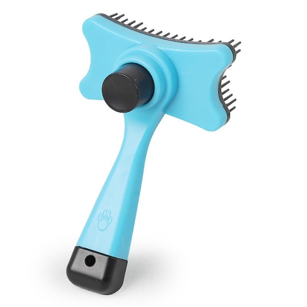 Borttagningsborste för hårborttagning för husdjurskammar - hundkattvårdsverktyg (blå, 1 st)
