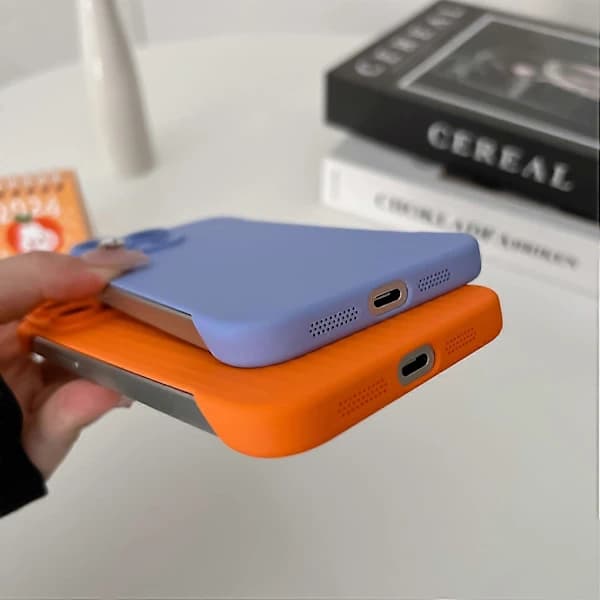Deksler for iPhone 14 Pro Max Bølget Tekstur Rammeløs Hard PC Telefonveske