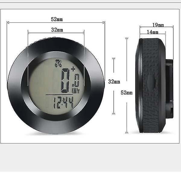 Vanntett trådløs speedometer med 3-farget bakgrunnsbelysning{HH}
