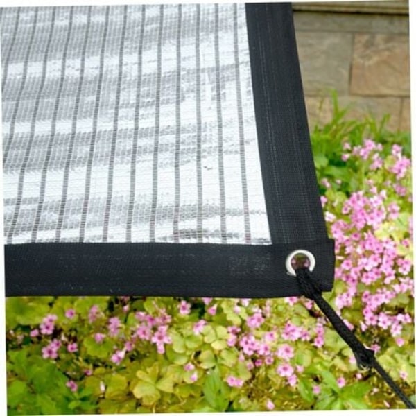 TS-Soleil Sejl Skygge Klud Aluminium Skygge Net Aluminium Folie Skygge Net Markise Klud til Have Terrasse Blomst Plante UV Beskyttelse