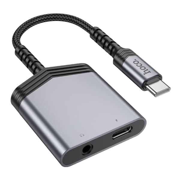 TS-USB-C-Adapter 1xUSB-C til 1XUSB-C og 3,5mm stik