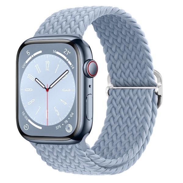 Armbånd i flettet stof Apple Watch 42/44/45/49mm - forskellige farver Grøn
