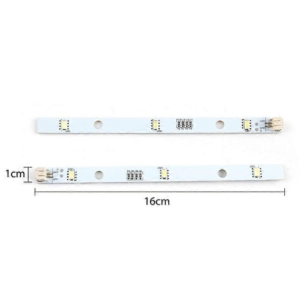 2x LED-list for Rongsheng Hisense Logik Kjøleskap Fryser Mddz-162a 1629348-Perfekt