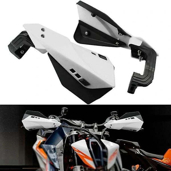 Hvide Universelle Motorcykelhåndskærme Motocross Håndskærme Protec