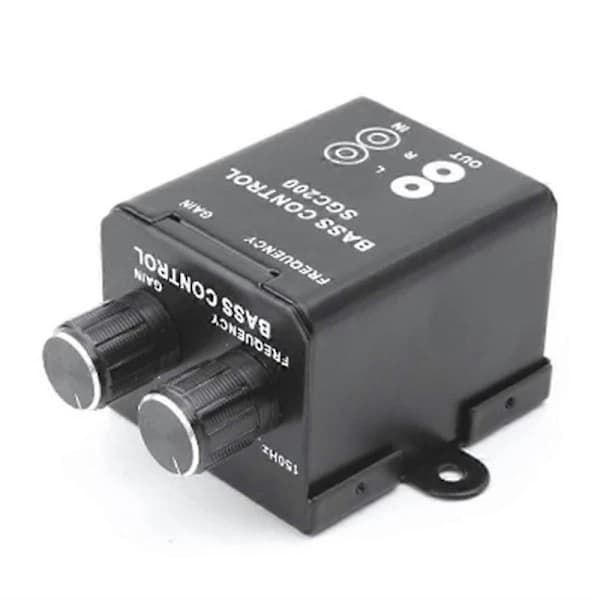 Fjernbetjening til bilforstærker Subwoofer Bil Lyd Equalizer Crossover Baskontrol Bas Equalizer Con som vist
