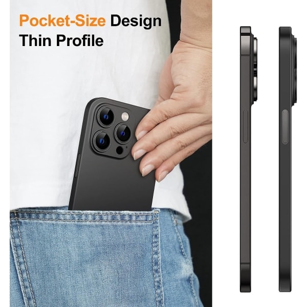 1 stk Ultratynt (0,35 mm tynt) deksel for iPhone 14 Pro 6,1-tommer,