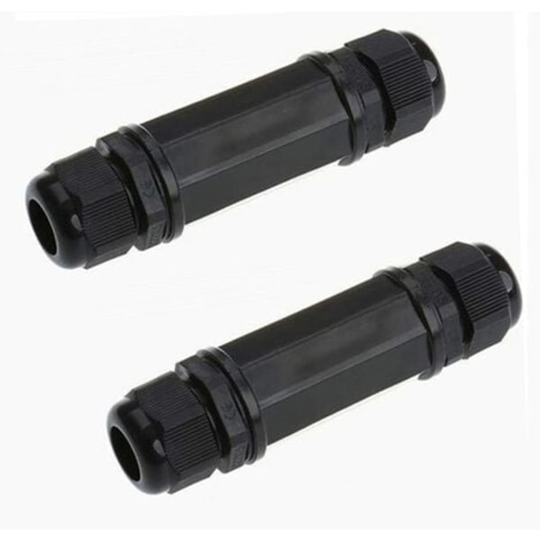 TS-Sarja 2 kpl suojattuja RJ45-vedenpitäviä liittimiä Cat5/5e/6 8P8C IP67 Ethernet LAN uros kaksoispää ulkokäyttöön LAN-kytkinsovitin naaras-naaras