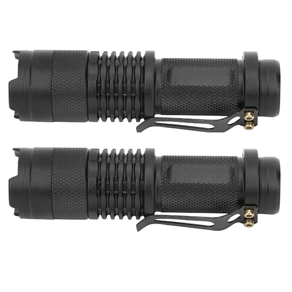 2 kpl Ulkokäyttöön Tarkoitettu Flash Super Defender EDC Mini Zoomattava Taskulamppu Teleskooppitarkennuksella