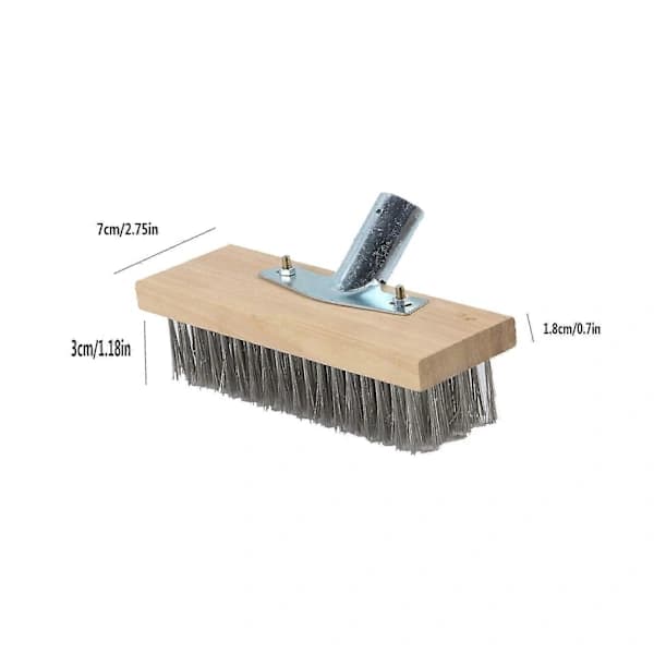 Gulvbørste med ståltråd, ståltrådsbørste, husholdningsbørste til gulv