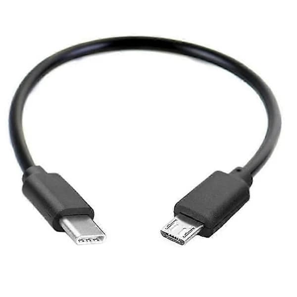 30/100 cm Universell Typ-C till Micro USB-kabel Längd Används för Alla Typ-C Portar