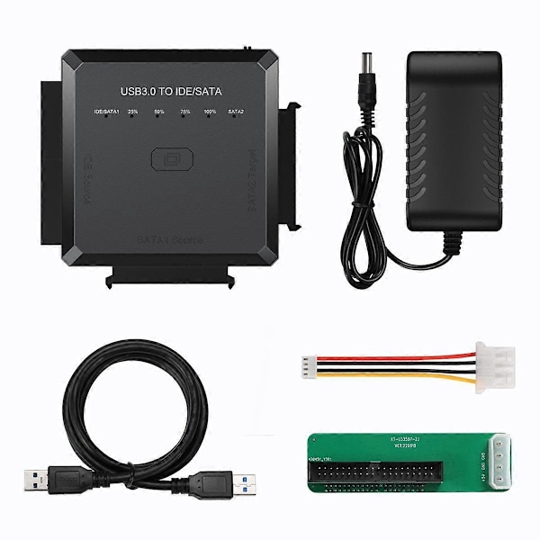 SATA till USB 3.0 IDE SATA-adapter till USB3.0 USB2.0 SATA-kabel för 2,5 3,5 hårddisk HDD SSD USB IDE SATA EU-kontakt