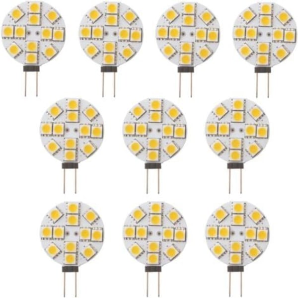 TS-10x Ampulle LED G4 Ikke dimbar Varmhvit 2700K 180° Strålevinkel Lyspære Erstatning 20W Halogenlampe for Kjøkken Bobil RV re