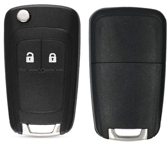 Nøkkelhus / Alarmbrikke for Buick, Opel & Chevrolet - 2 knapper