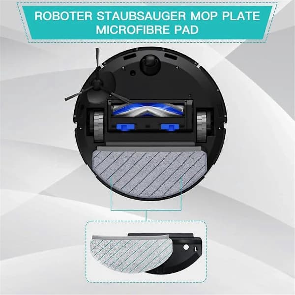 Mopper med mopplate for robotstøvsugere