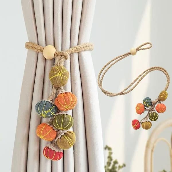 Modern Adjustable Curtain Tie-Backs Set of Two for Nordic Design Home Office Decor