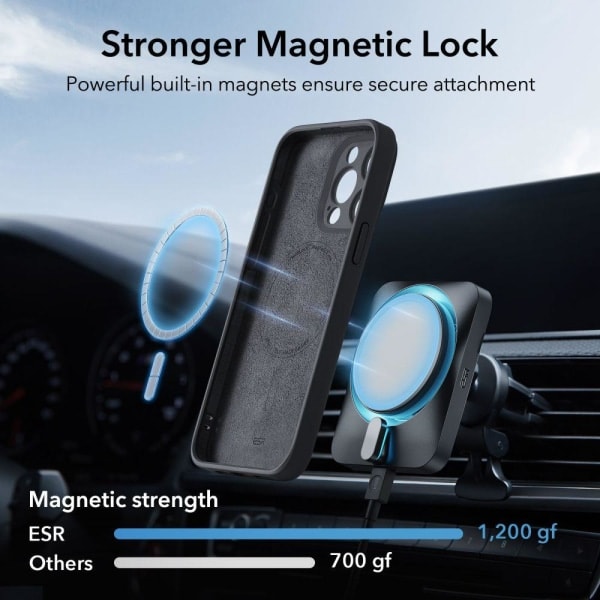ESR iPhone 15 Pro Skal MagSafe Cloud HaloLock Svart