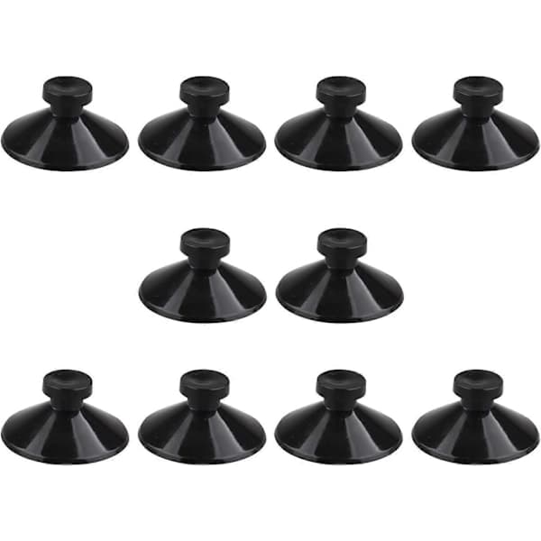 Pakke med 10 Gummisugekopper til Akvarium Sort 27 mm