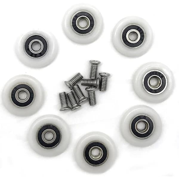 Dusjdør Ruller Hjul Svingbare Hjul Ruller 25mm 19mm