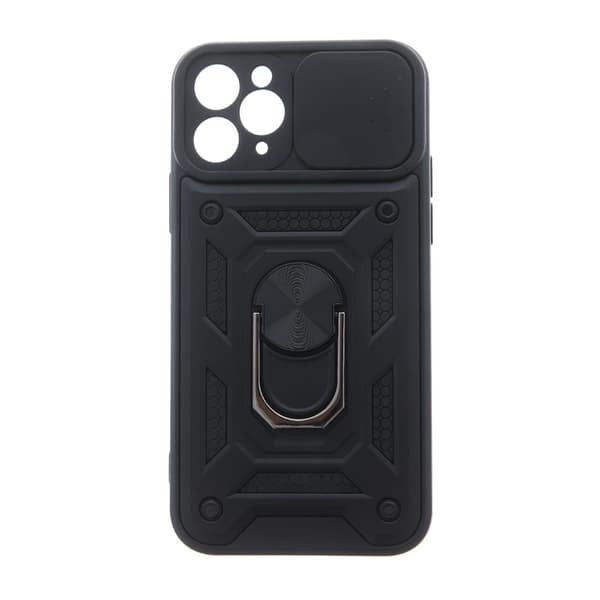 TS-Defender Deksel med mobilring til Motorola Moto E13 - Svart