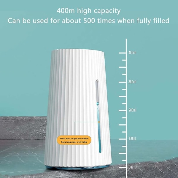 Automatisk Sæbedispenser med Sensor 400ml Stor Kapacitet Skumsæbebeholder Berøringsfri Væske/Gel-Sæbe Skum