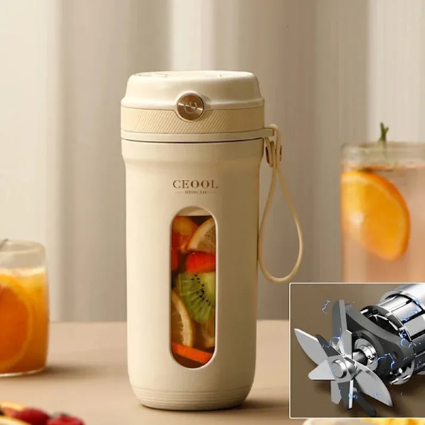 Frukt Grönsaksverktyg 350ML Portabel blender 10 Blad 3000mah Elektrisk Juicepress grönsaks milkshake Smoothie mixer Juice Maker 231216
