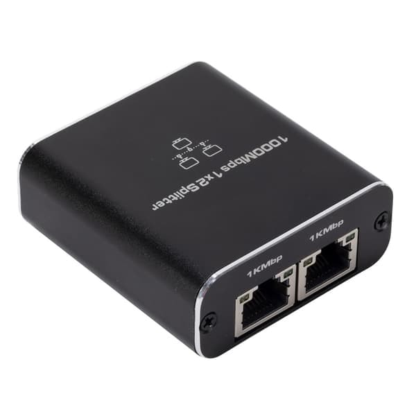 TS-RJ45-Splitter 1 till 2 för 1000M Nätverk