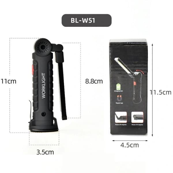 Tehokas LED-taskulamppu (6W, USB)