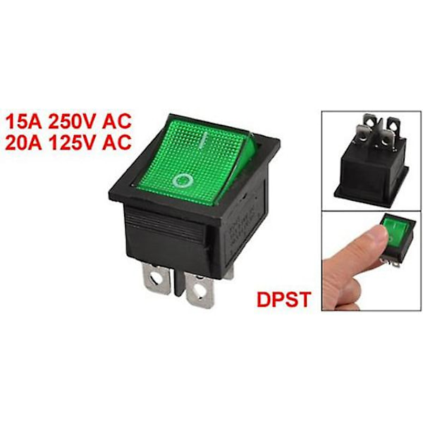 TS-Kcd4 Dpst På-av 4 Stift Terminaler Vippströmbrytare 15a/20a Ac 250v/125v