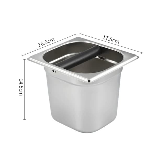 Kaffegrumsspand Økologisk Stor Kapacitet Rustfrit Stål Kaffe Knock Box Tilbehør Til Husholdning S