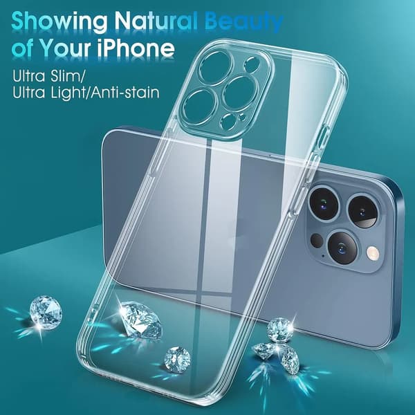 iPhone 12 Pro Läpinäkyvä TPU-kuori – Lisäkameransuoja iPhone 12 Prolle iPhone 12 Pro