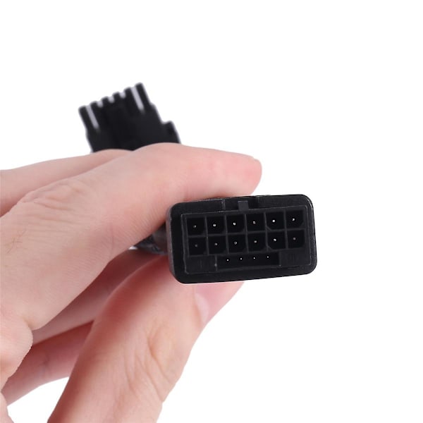 TS-16pin Näytönohjaimen Kulmaliitin 12vhpwr Suora Pää Kääntyvä Pää Kaapeli Pcie 5.0 Kulmaliitin Kaapeli 12+4p 90 astetta
