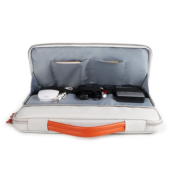 TS-Vannavstøtende laptopveske i polyester, 13,3\" – beige