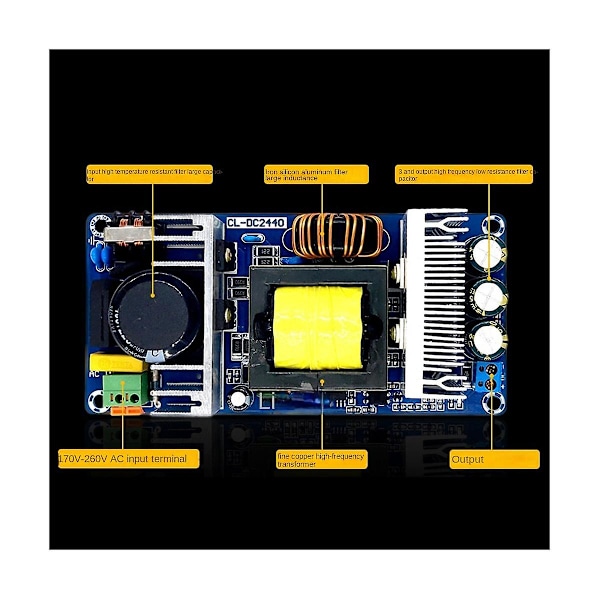 TS-Switching Strömkort AC-DC Switching Strömmodul 300W 50Hz/60Hz (48V 6A)