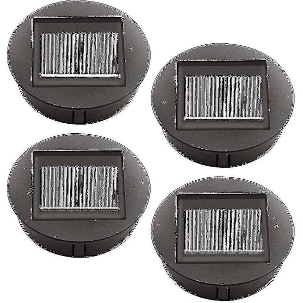 4 stk. solcellelamper med LED-lys, solcellelamper, LED-solcellepanel lyktlokk {HH}