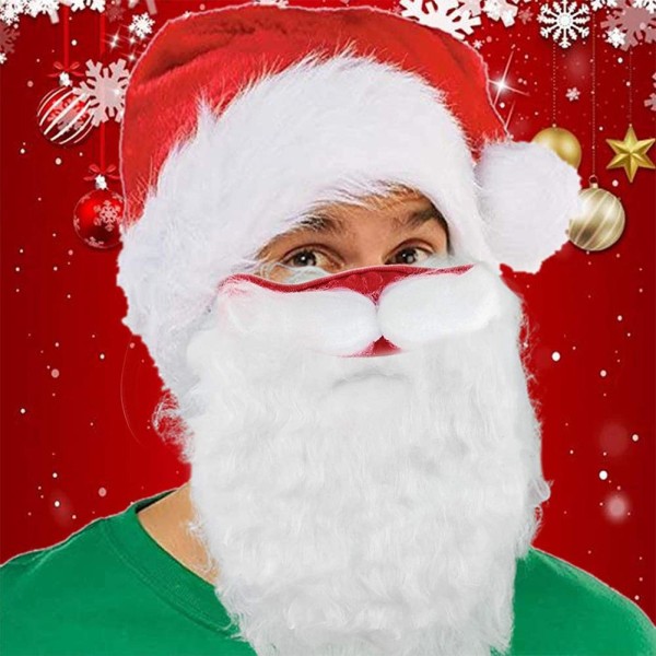 Rolig jultomte skägg kostym tillbehör - julfest nyhet