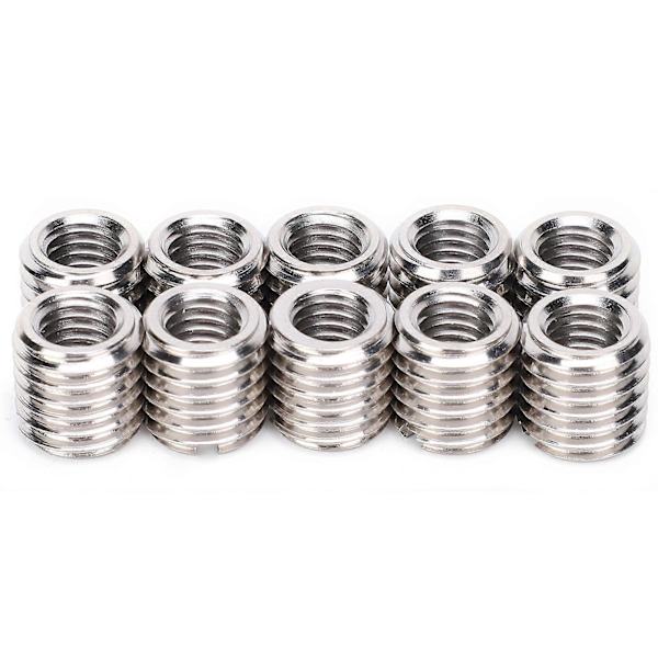 Repair Nut Insert Sleeve 10pcs Slotted Reducing Thread Bushing Screw Conversion