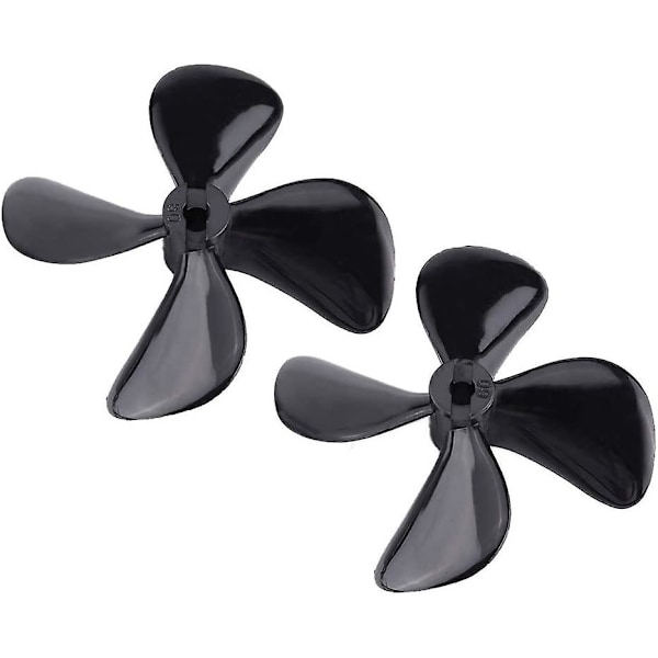 RC-båt 4-bladig propeller, 2-pack Pro & Reverse plastpropellrar, 4-bladig full immersionspropeller för RC-modellbåttillbehör