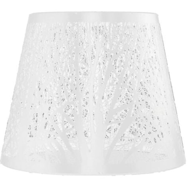 Lampskärm, pålitligt modernt mini lampskydd i smidesjärn för hemmet, sovrummet och sängbordet (vit)