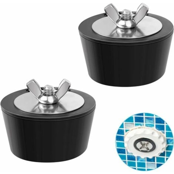 TS-Uima-allastarvikkeet, 2 kumista talvitulppaa Uima-allastulpat (halkaisija 51 mm)