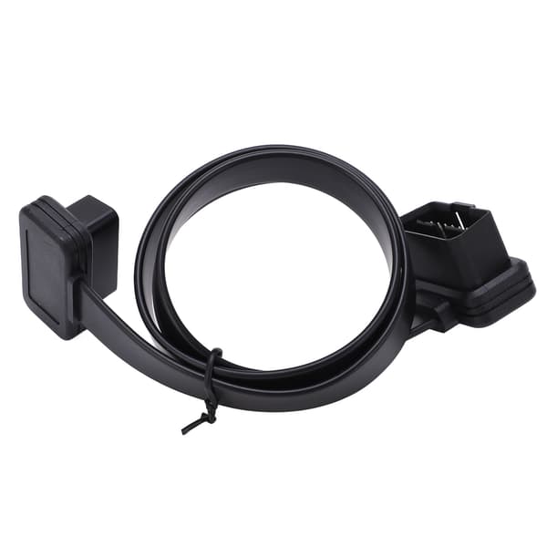OBDII 16-pin Male to Female Extension Cable 0.6m 2ft for OBD2 Scanner Code Reader Diagnostic Tool