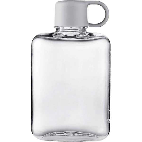 Platt vattenflaska, läckagesäker vattenmugg, klar drickmugg, vattenflaska för flickor, 360 ml, för träning
