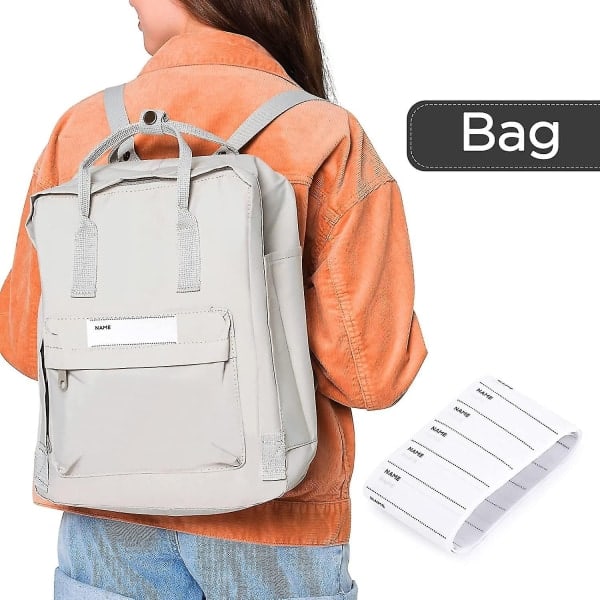 200 stk Navnelapper for Klær Tomme Navnelapper Vaskbare Navnelapper for Barn Skoleuniform Vevd Stoff Personlig Skrivbar W