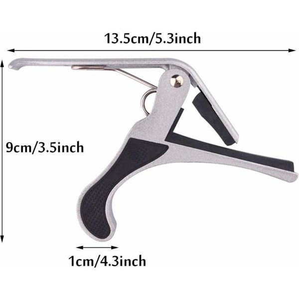 Gitarr Capodaster - Capo - Gitarr - Elektrisk - Akustisk - Aluminium - Grön