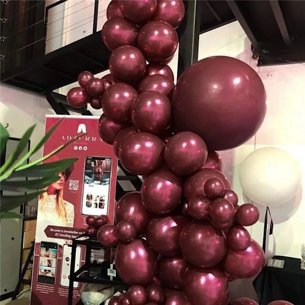 Muut tapahtumajuhlatarvikkeet 20 kpl 51012 tuuman Burgundy Pearl Lateksipallot Helium Viininpunainen Vauva Morsiussuihku Häät Syntymäpäivä Koristeet 230905