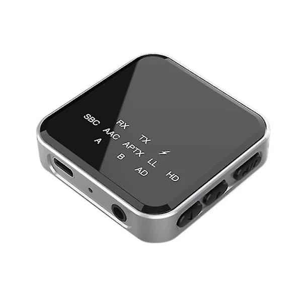 2-i-1 HiFi Bluetooth 5.2 AptX HD Sender/Mottaker Trådløs 3,5 mm Aux Optisk AptX Adapter For
