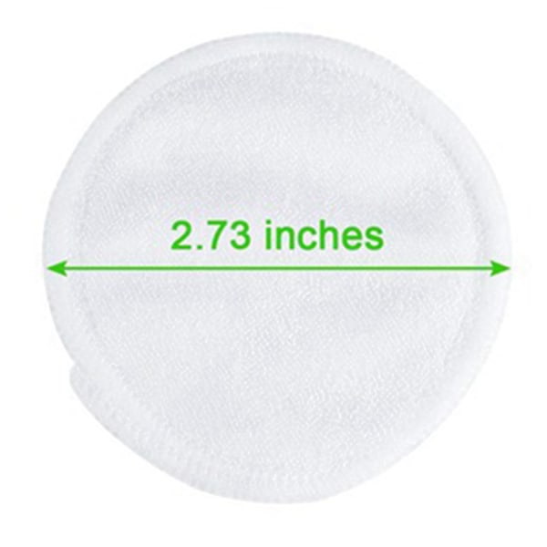 TS-10 stk. Makeupfjerner Pads Vaskbare Rensevatrondeller Genanvendelige Ansigtsklude Mikrofiber Naturlig Bambus