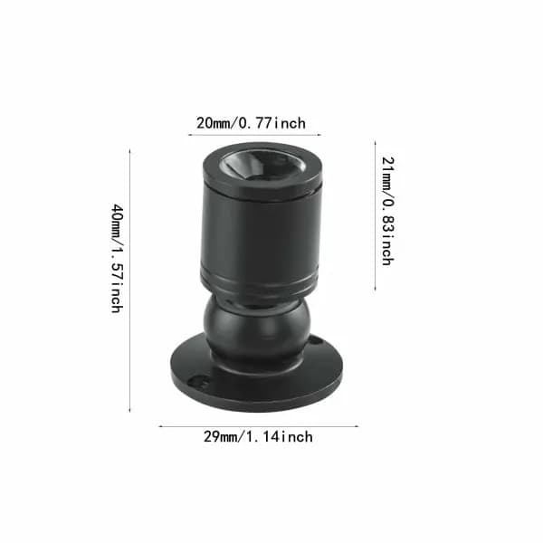 Mini LED 1W Taklampa med Driver 10-pack (Svart, Varmvit)