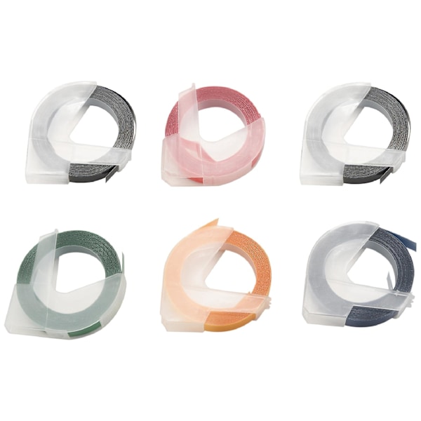 TS-Präglingsetiketttape 9mm X -självhäftande 3D-plasttape för präglingsetikettmaskin