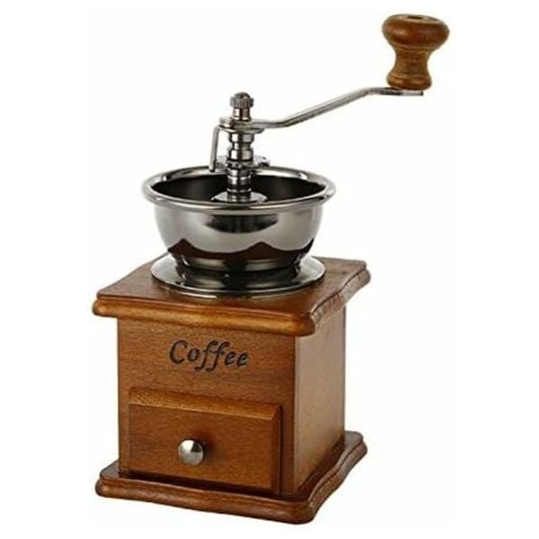 TS-Vintage Manuell Kaffekvarn Keramisk Konisk Burr Huvudsaklig Portabel Maker Vev Kaffe
