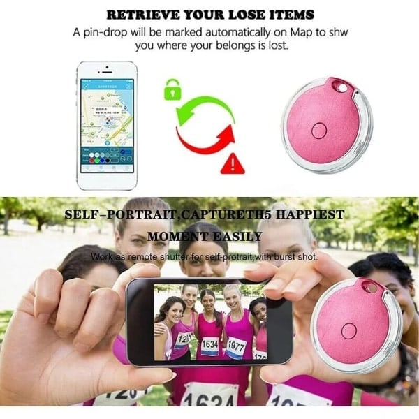 4-pack Mini Vattentät Portabel Bluetooth GPS-lokalisator för Bagage/Barn/Husdjur{HH}
